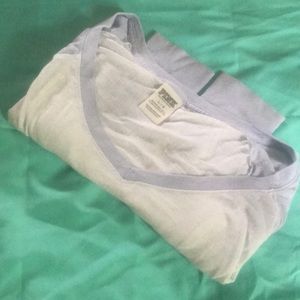 Vs pink long sleeve blue and white